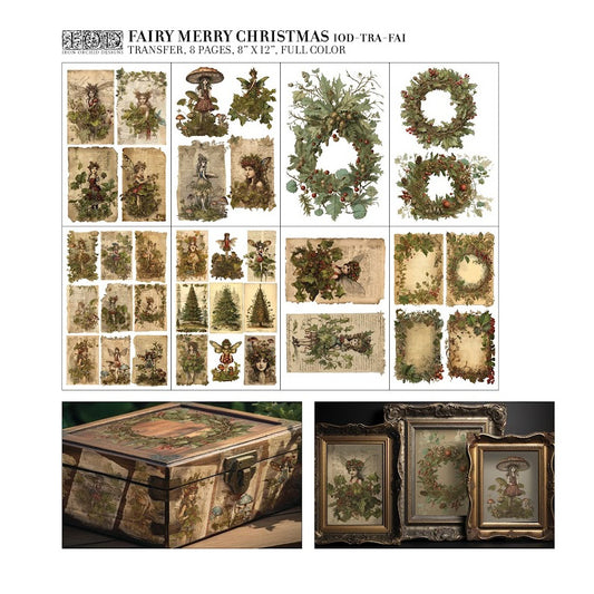 IOD TRANSFER FAIRY MERRY CHRISTMAS (8″X12″ PAD-8 SHEETS ) *LIMITED EDITION*
