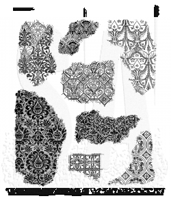 Tim Holtz Cling Stamps 7"X8.5"---FRAGMENTS CMS368