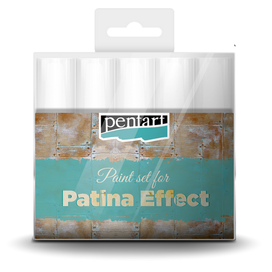 PENTART PATINA EFFECT PAINT SET, 5 X 20 ML ACRYLIC PAINT