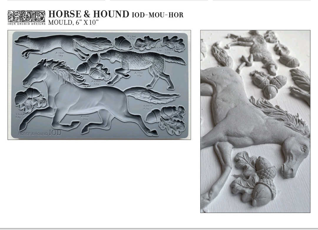 Horse & Hound 6X10 IOD Moulds