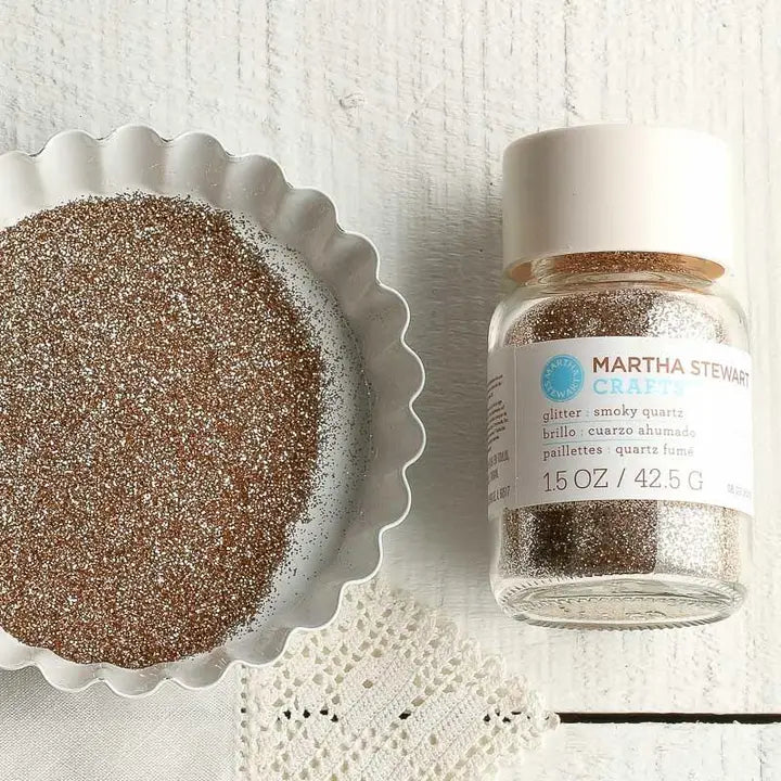 1.5 oz Martha Stewart Crafts Fine Glitter -SMOKEY QUARTZ