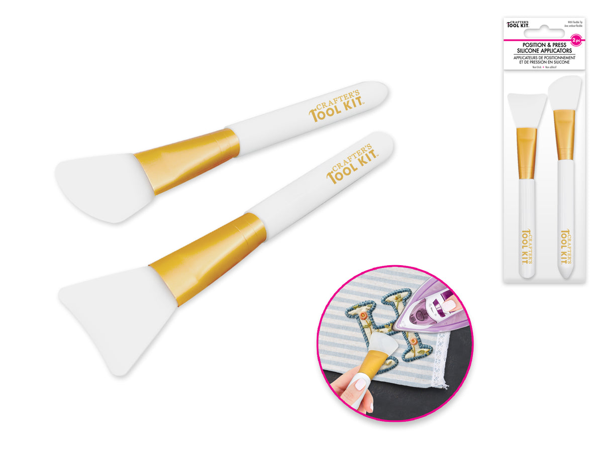 Silicone Position & Press Applicator 2pc Asst Non-Stick