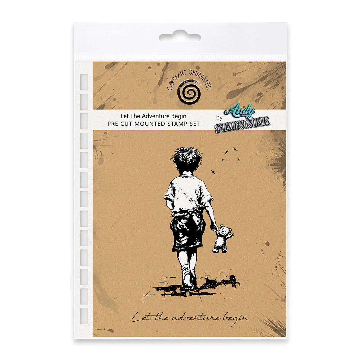 Let The Adventure Begin Pre Cut Rubber Stamp Set by Andy Skinner