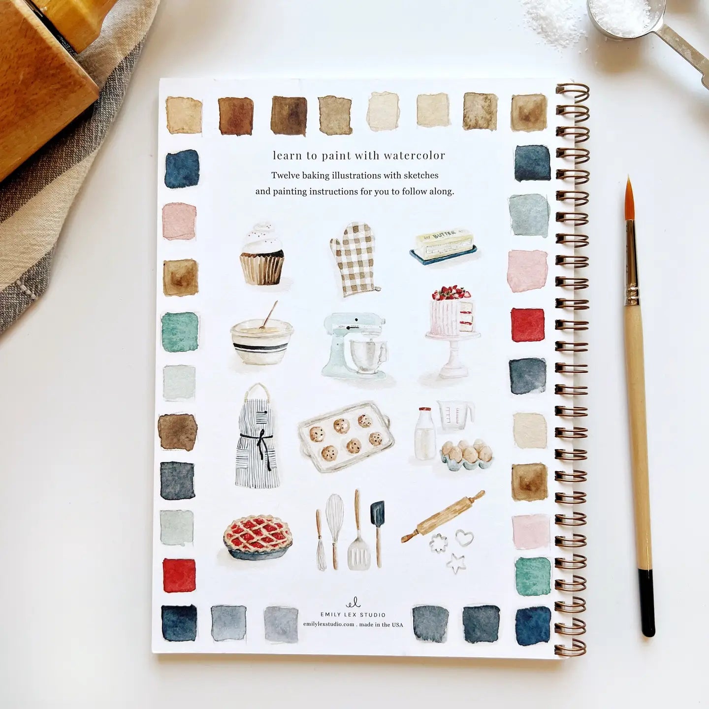 Emily Lex Water Colour Books-BAKING