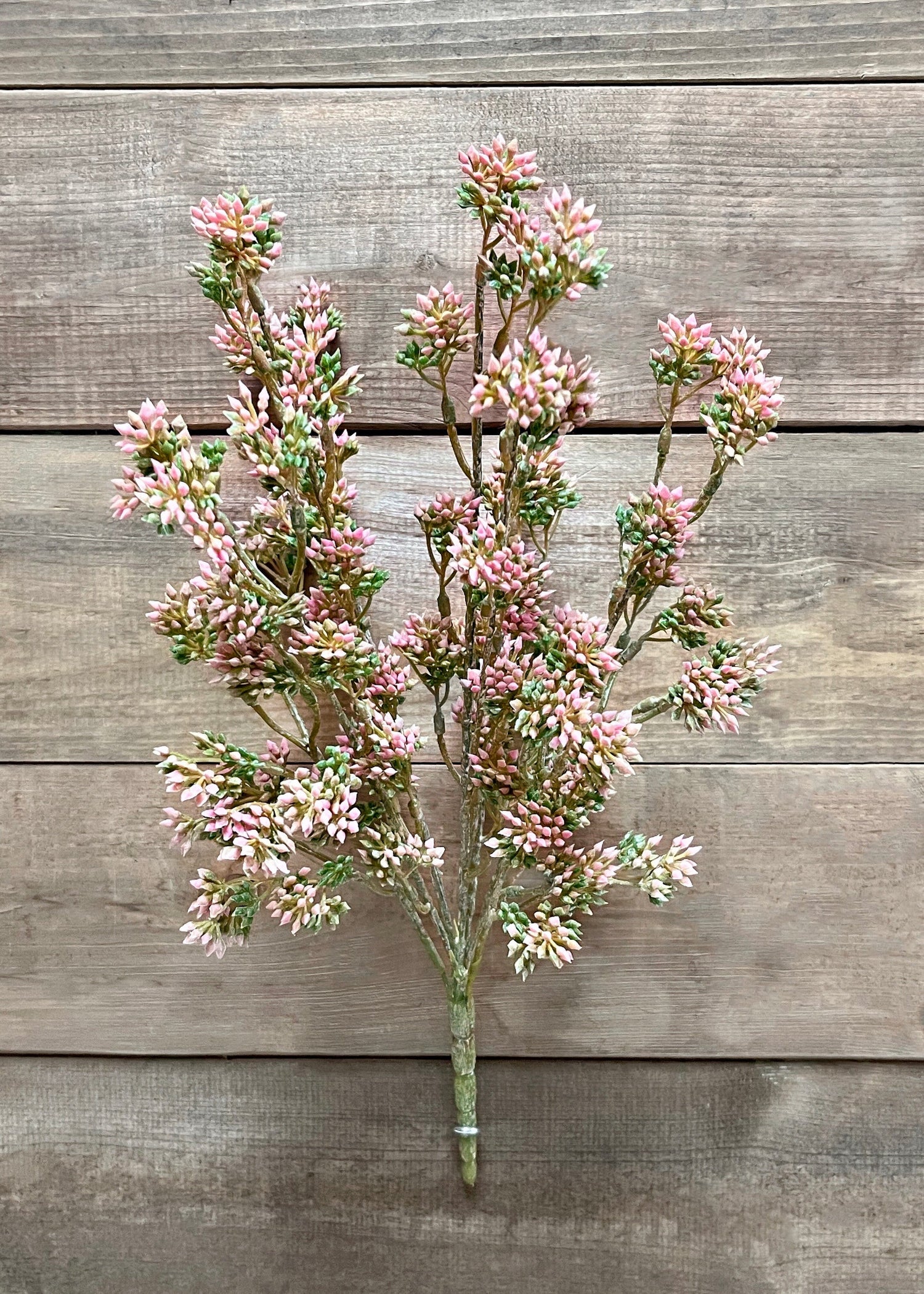 17" PINK SEEDED EUCALYPTUS BUSH WITH 9 STEMS
