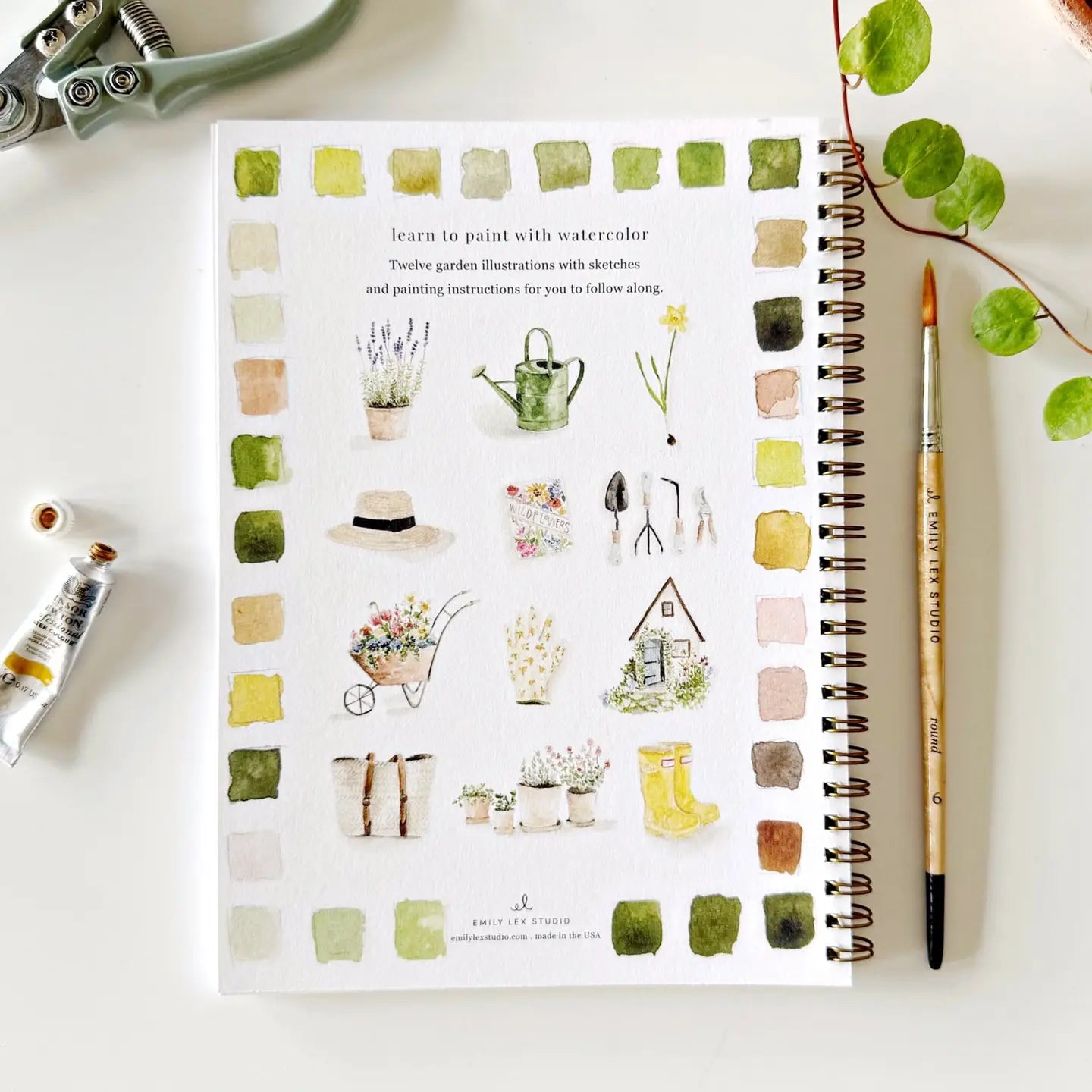 Emily Lex Water Colour Books-GARDEN