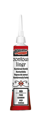 Pentart Contour liner 20 ml red