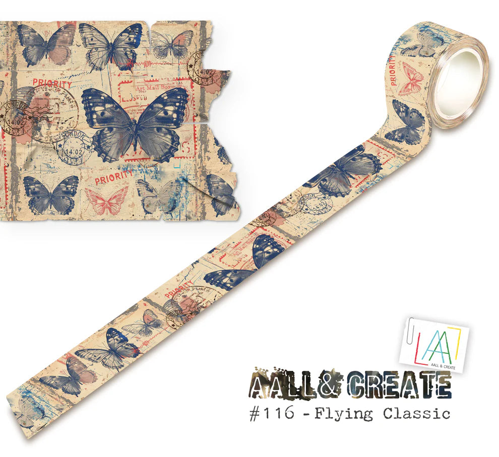 AALL & CREATE #116 - 25mm x 10m Washi Tape - Flying Classic (Layer-It-Up!)