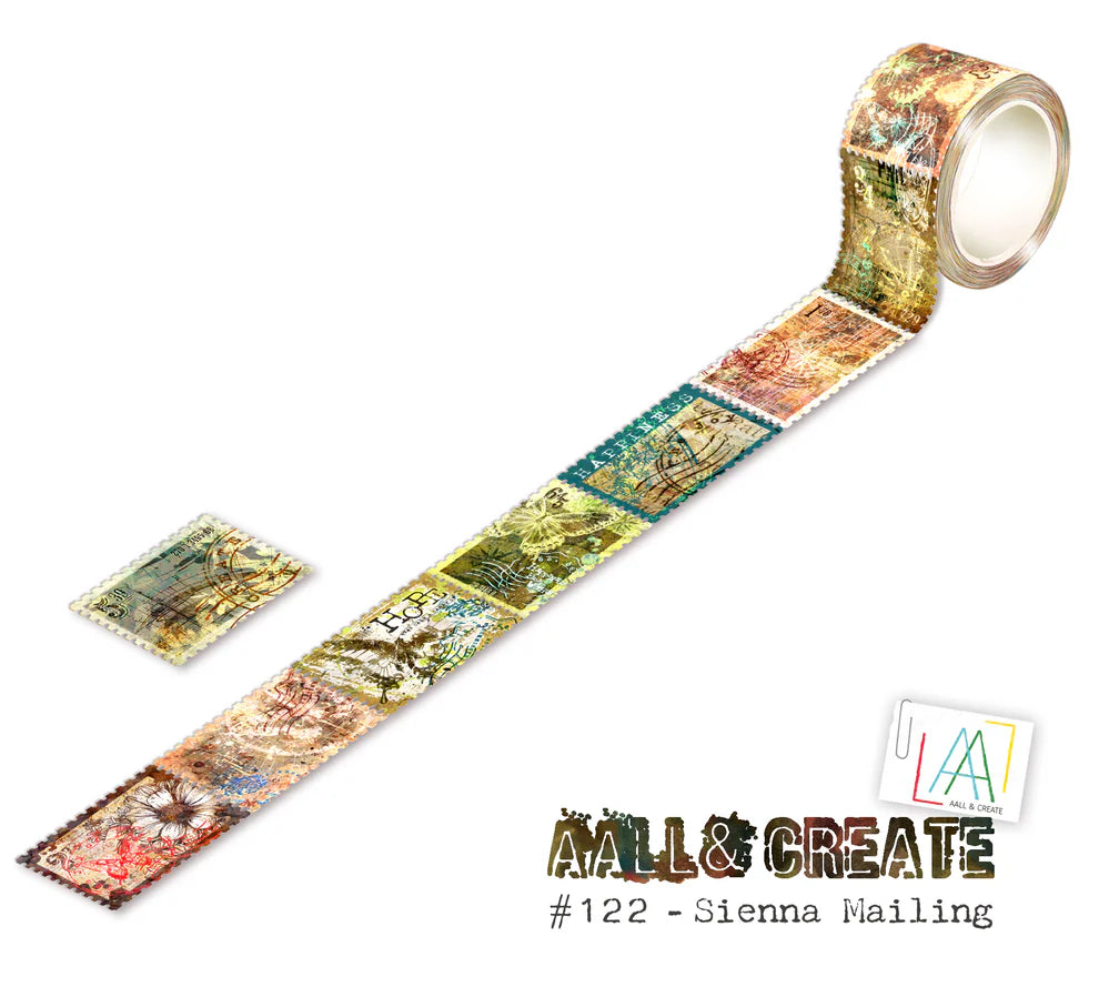 AALL & CREATE #122 - 25mm x 5m Washi Tape - Sienna Mailing