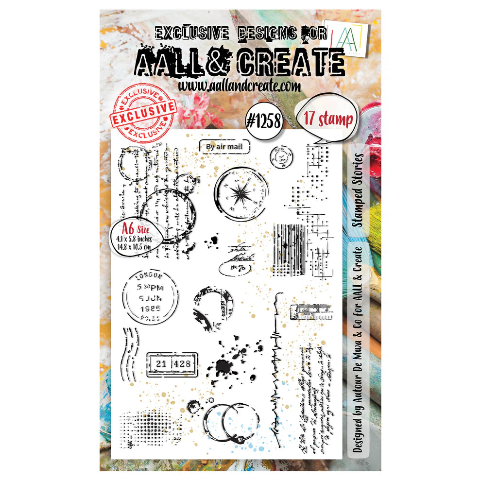 AALL & CREATE  #1258 - A6 Stamp Set - Stamped Stories