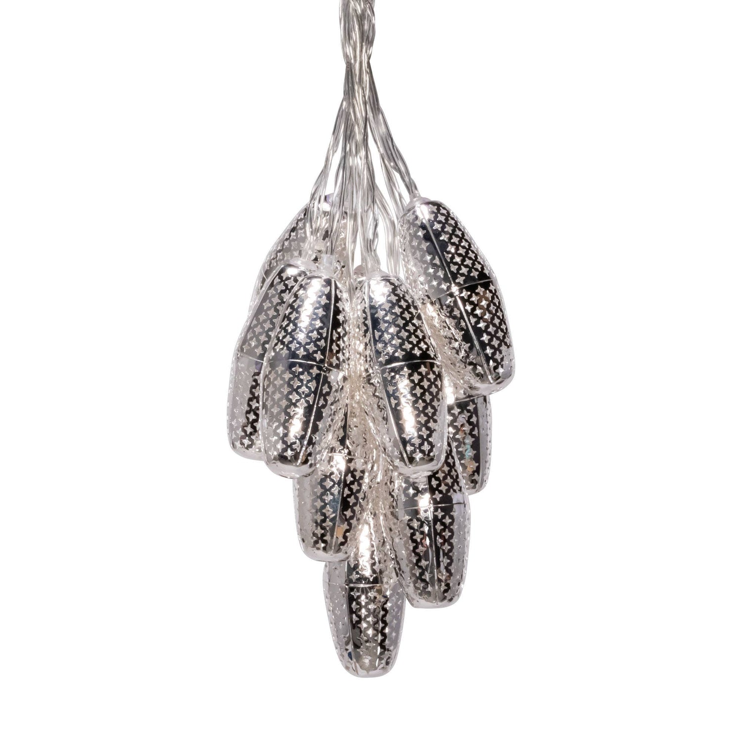 Marrakesh Metal Solar String Light - Silver Star