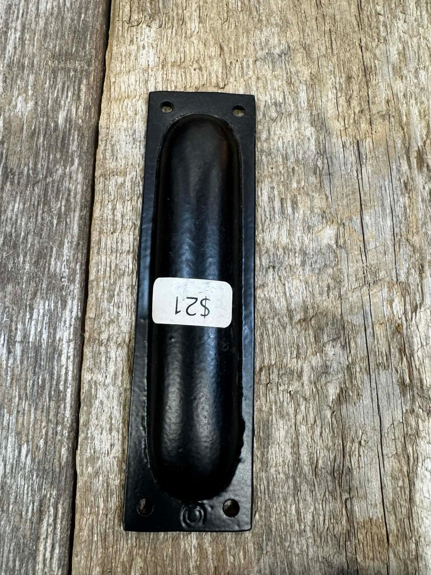 #139 RECESSED BARN DOOR HANDLE -BLACK