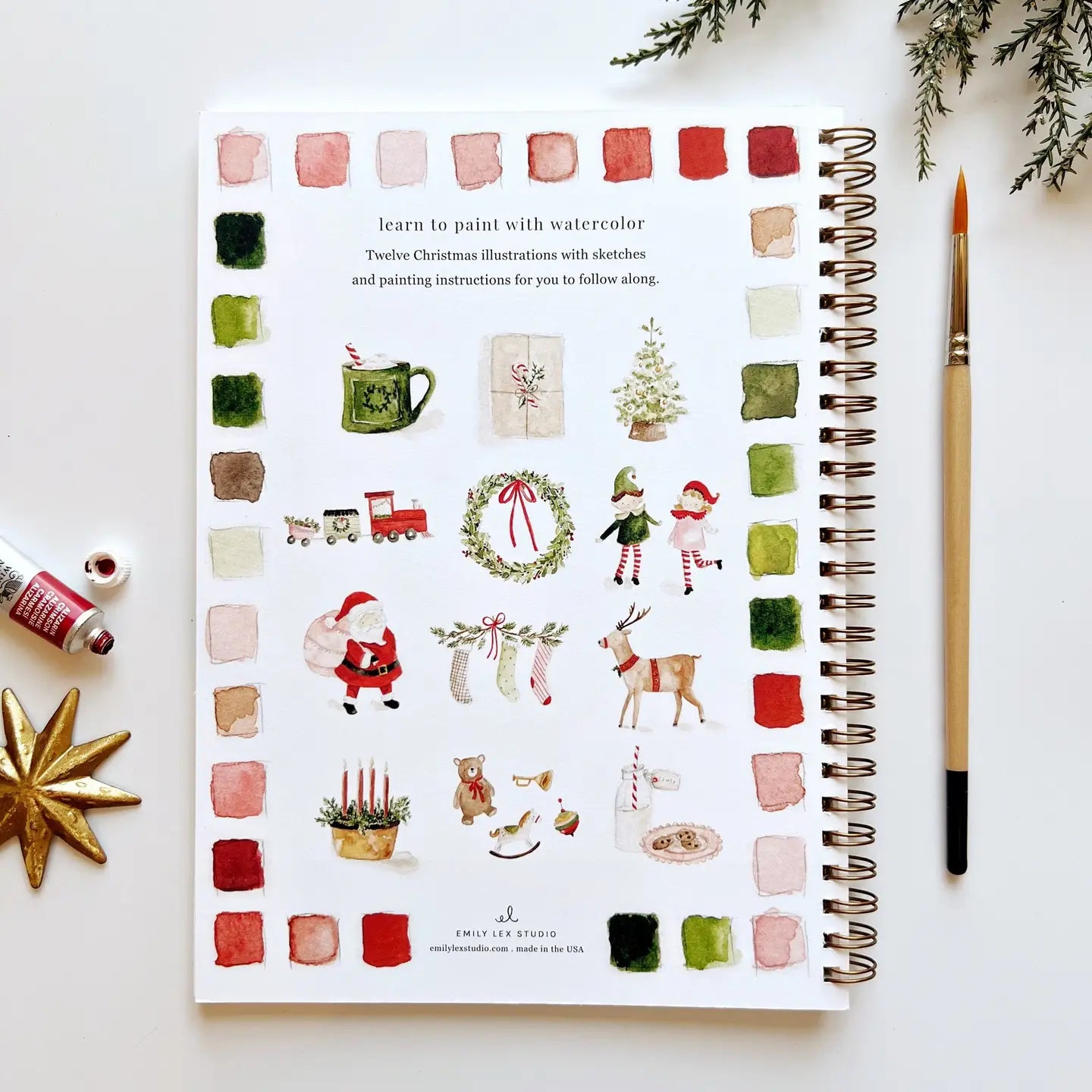 Emily Lex Water Colour Books-CHRISTMAS