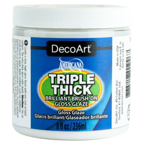 DecoArt Triple Thick Brilliant Brush-On Gloss Glaze