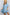 V-Neck 100%Tencel Chambray Tiered Dress VD81038A: Light Denim / S
