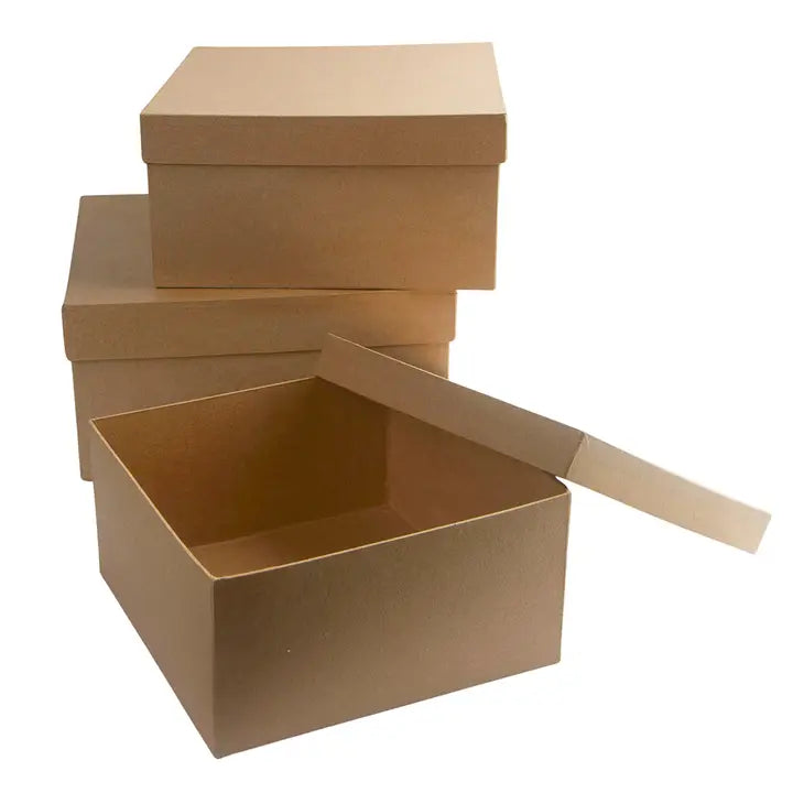 Square Paper Mache Box Sets