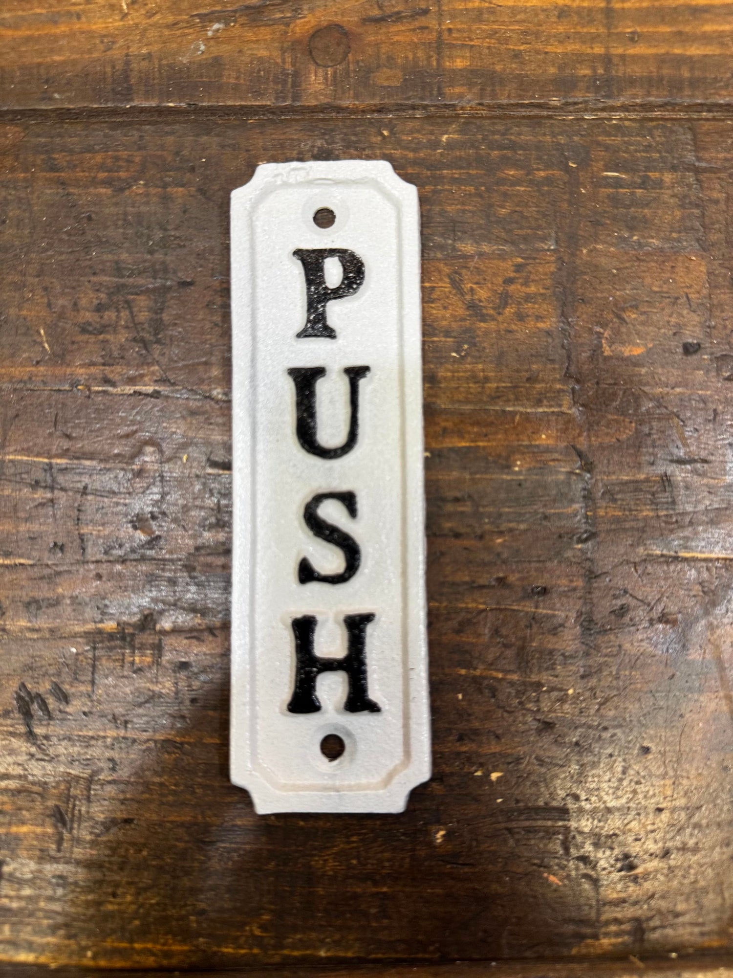 PUSH -Cast iron