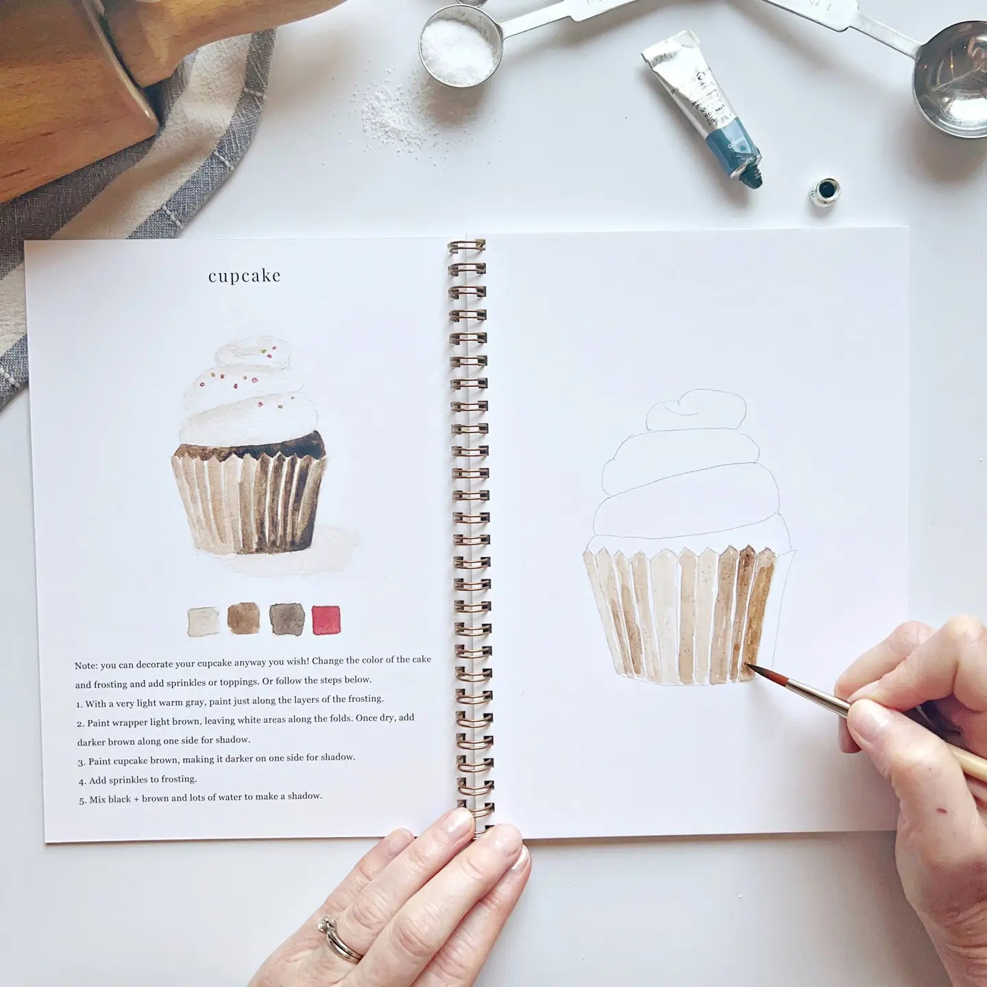 Emily Lex Water Colour Books-BAKING