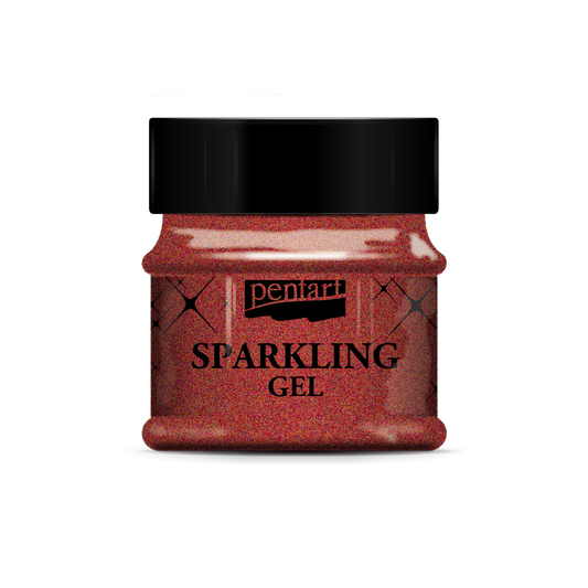 Sparkling gel 50 ml RED gold