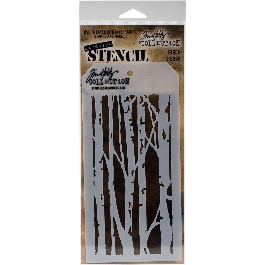 Tim Holtz Layered Stencil 4.125"X8.5" -BIRCH