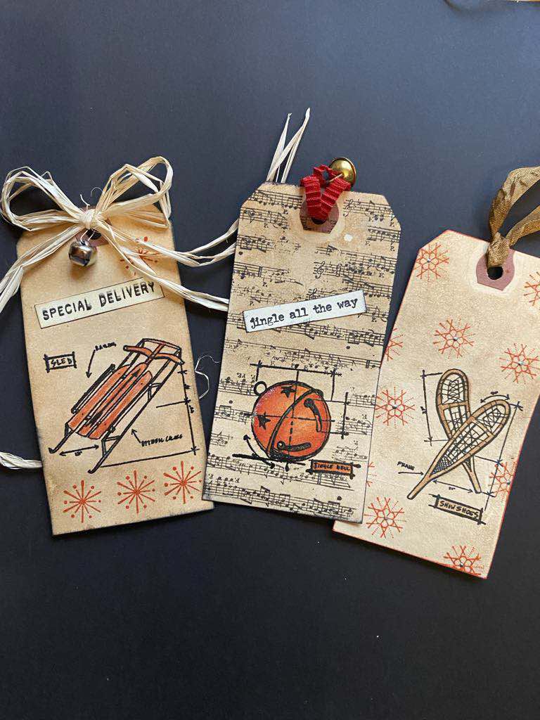 Christmas Gift Tag Set-(12 tags & 2 gift card holders)-SUNDAY,november 24---NOON