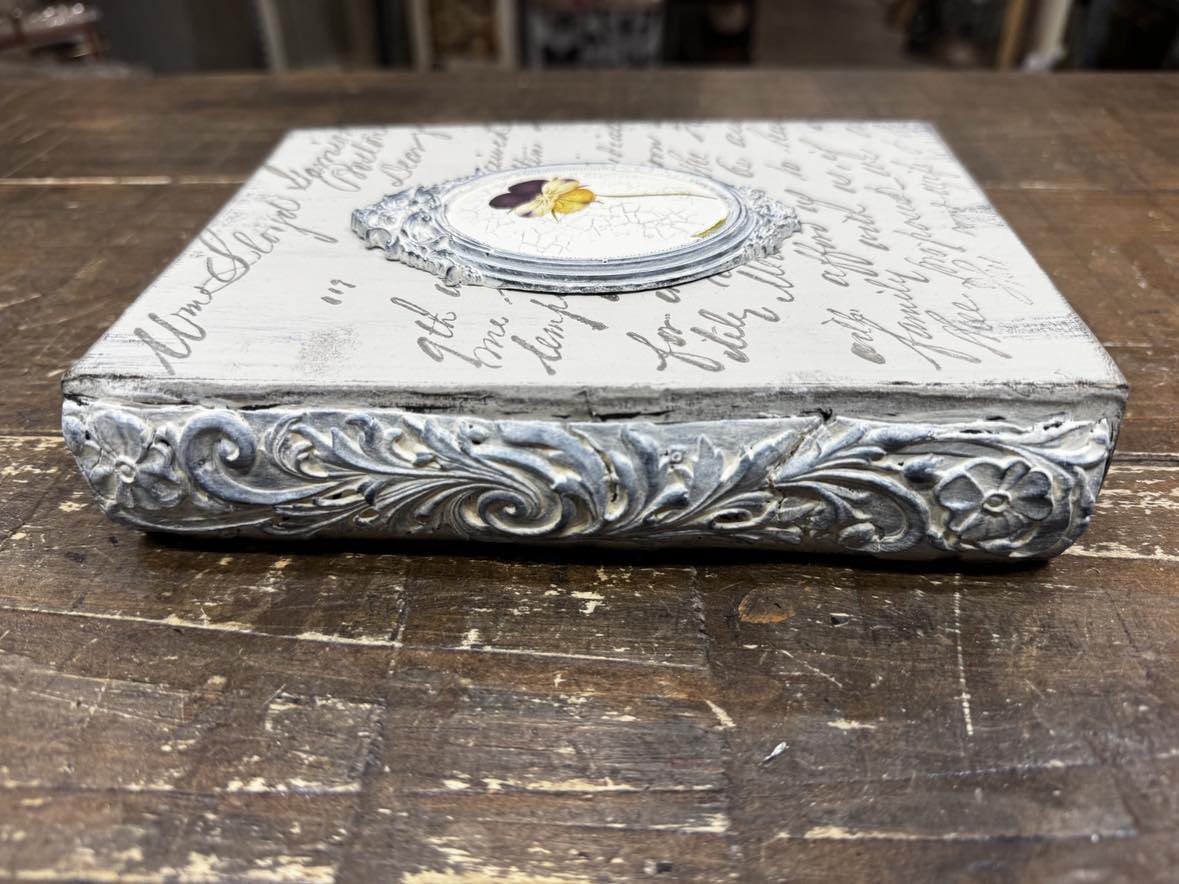 Secret Storage Book using IOD CLAY & MOULDS & Decoupage-SUNDAY,  March 30--NOON--please read the description