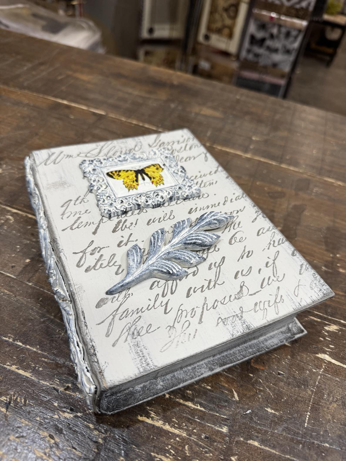 Secret Storage Book using IOD CLAY & MOULDS & Decoupage-SUNDAY,  March 30--NOON--please read the description