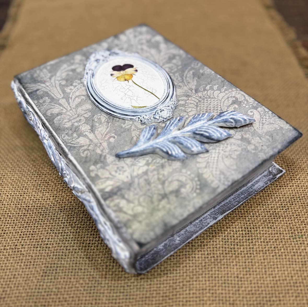 Secret Storage Book using IOD CLAY & MOULDS & Decoupage-SUNDAY,  March 30--NOON--please read the description