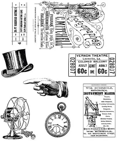 Hodge Podge 6 in x 8 in Clear Stamp Set,