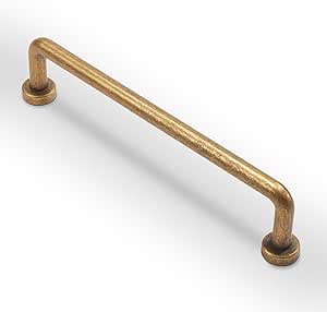 Antique Brass Kitchen Cabinet Handles Cabinet Pulls Vintage Drawer Pulls Aged Gold-4"