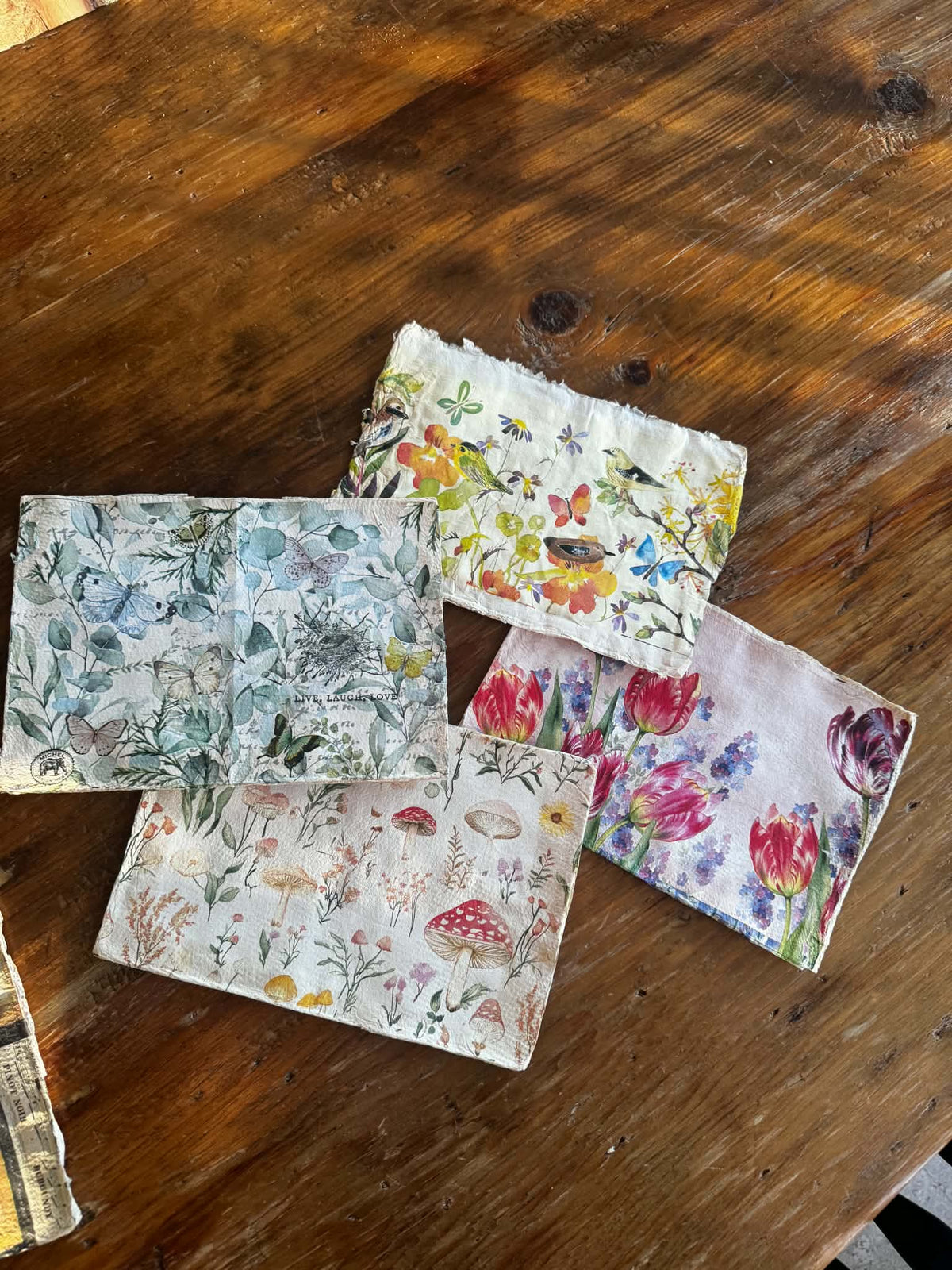 Workshop-Turning Napkins into Paper!!!  Nov 21 @ NOON (Read details in description)there are  items to bring in this class
