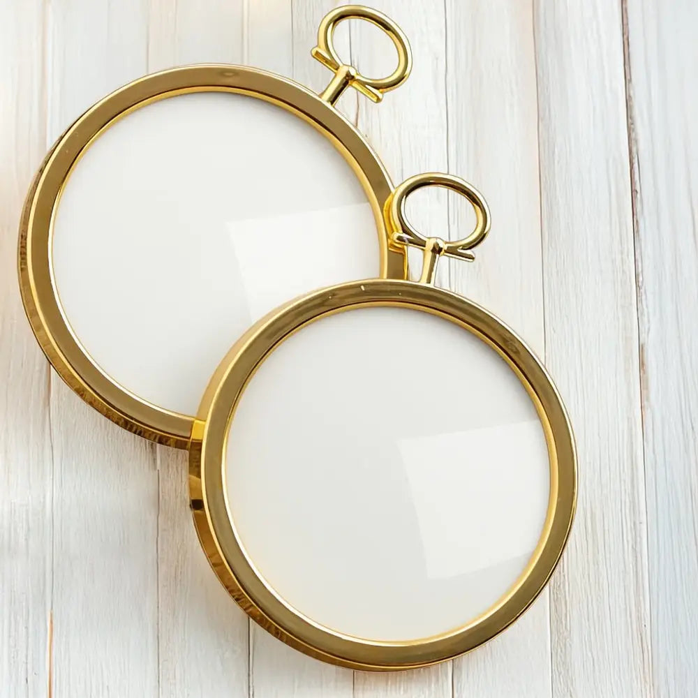 Mini Gold Plastic Ornament Frame