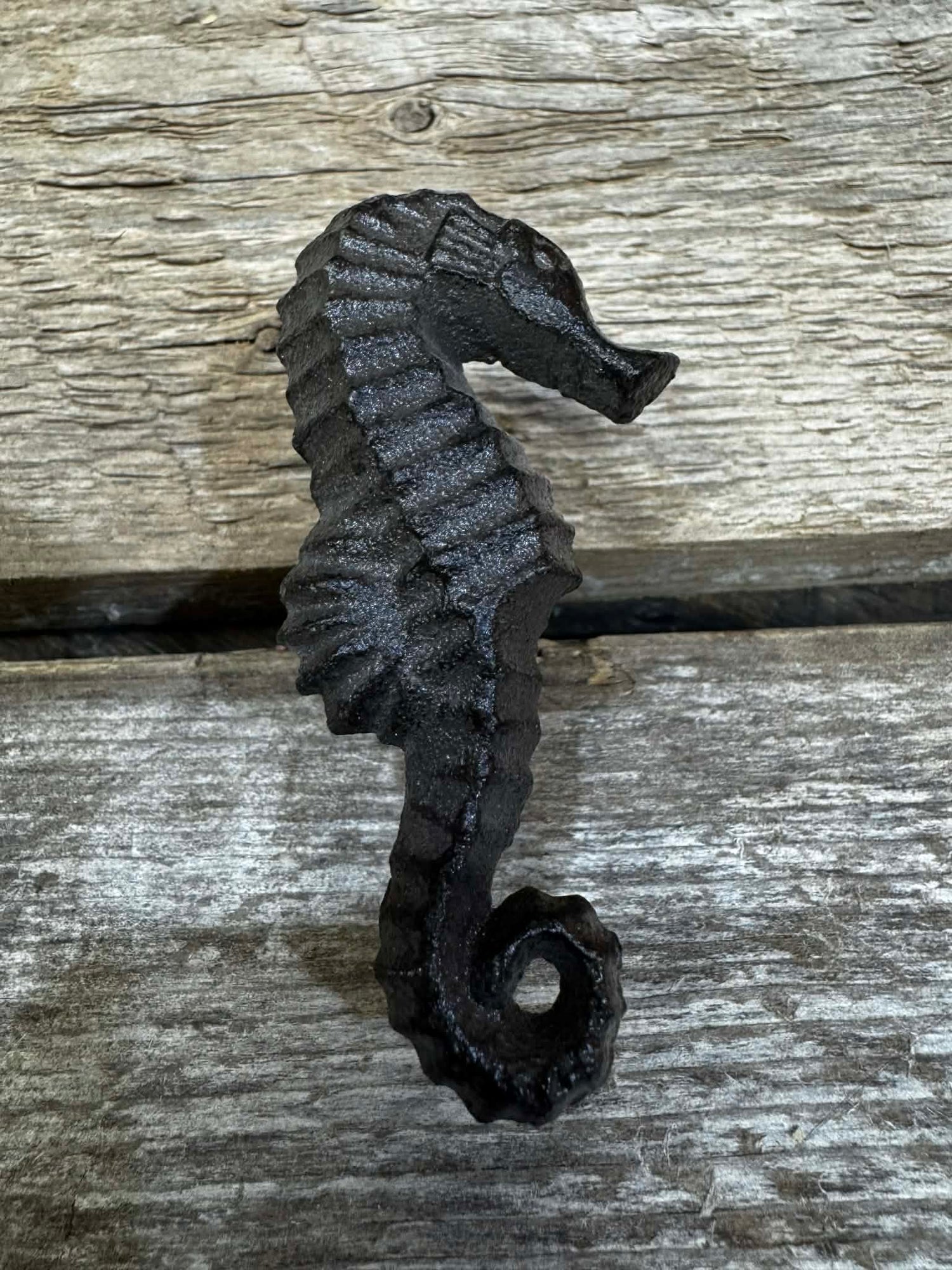 KNOB, IRON SEAHORSE BROWN/BLK