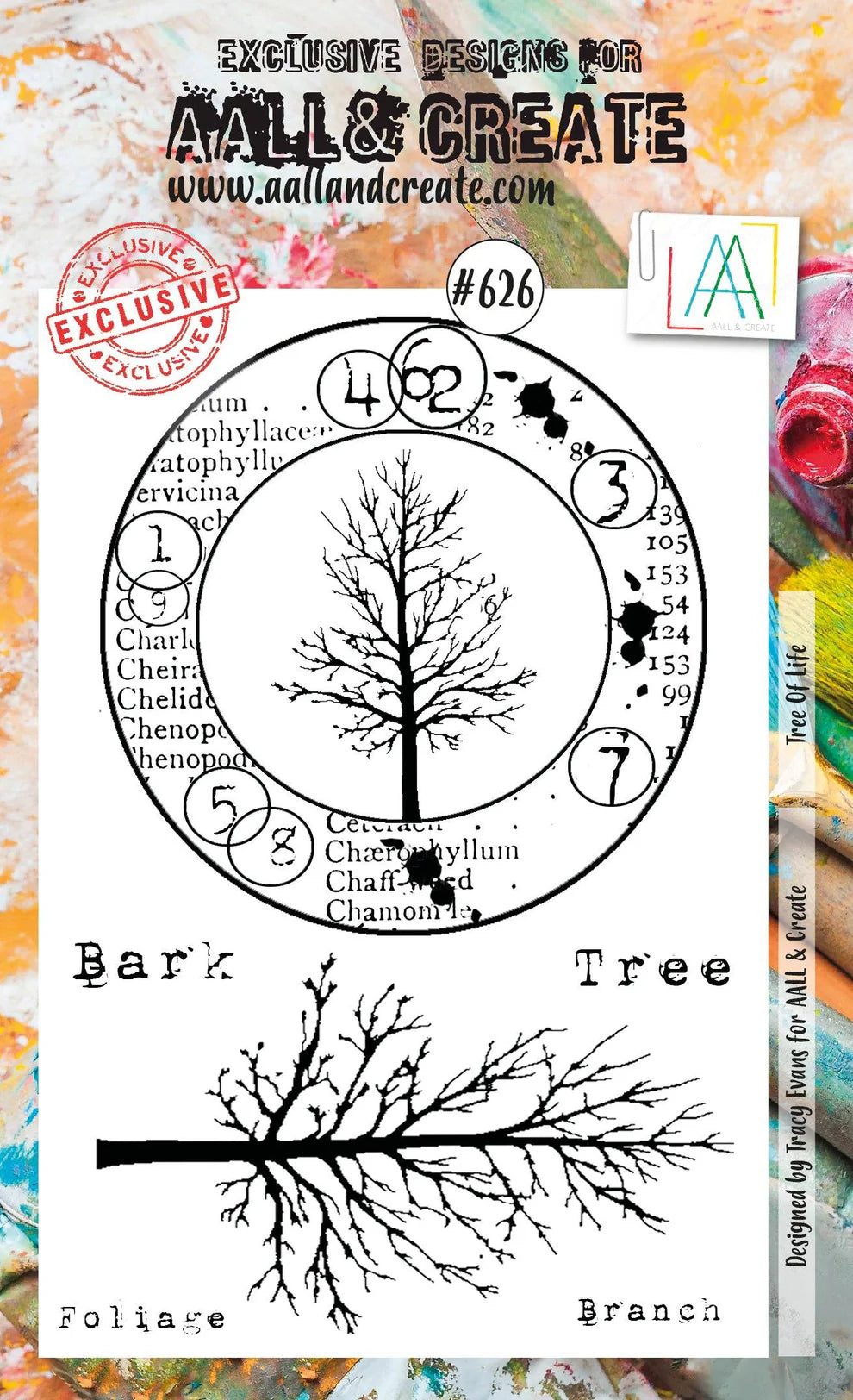 #626 - A6 Clear Stamp Set - Tree Of Life