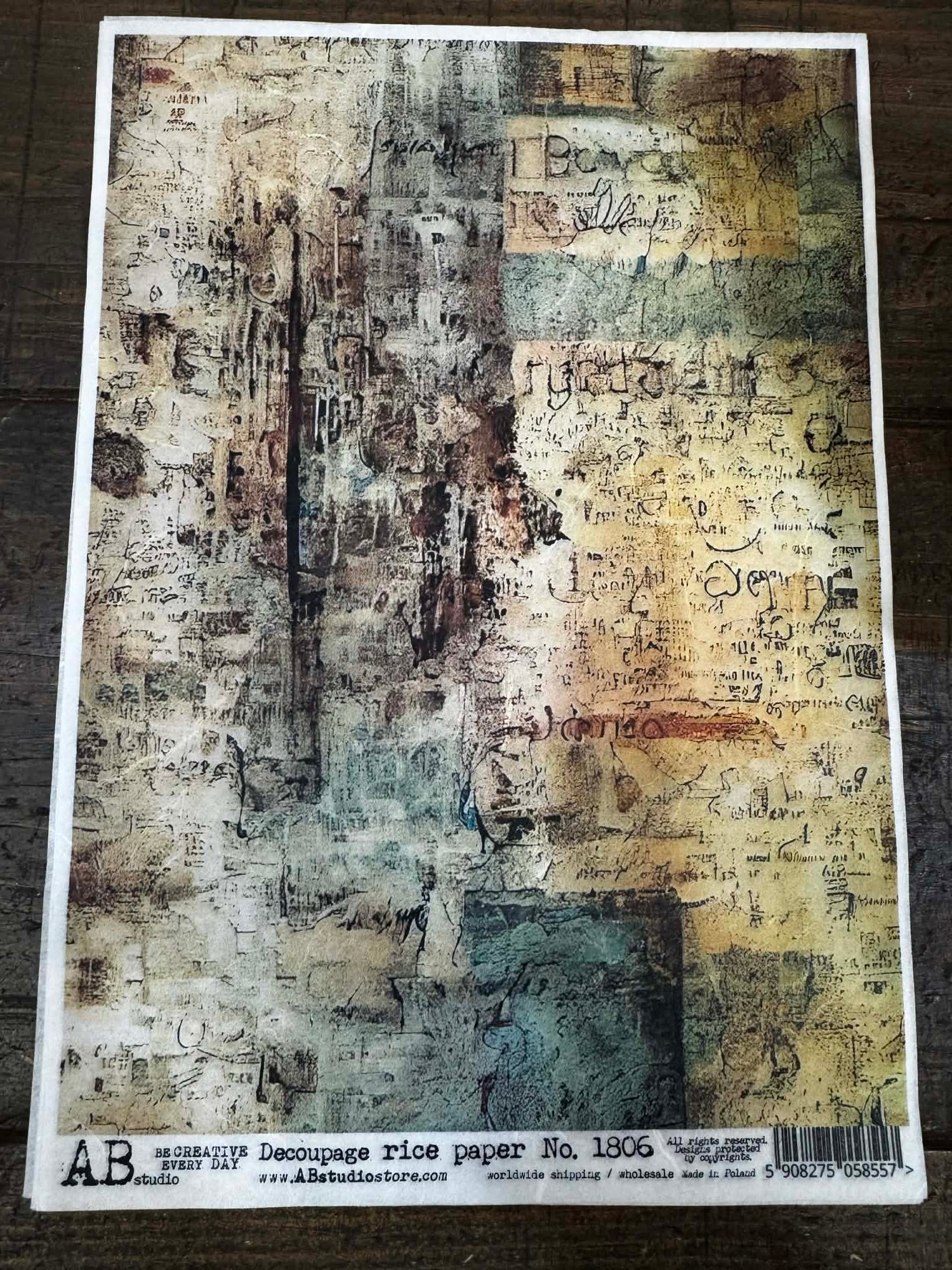 TURQUOISE/BEIGE BACKGROUND 1806