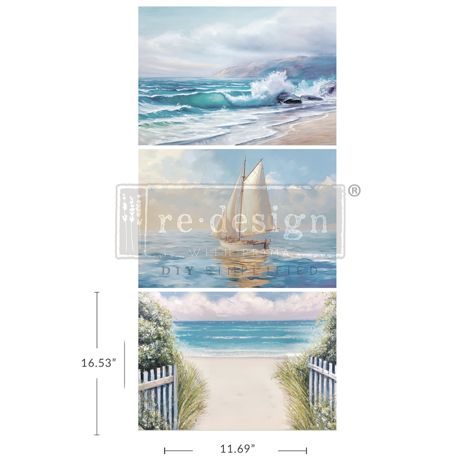 Prima Re-Design A3 Decoupage Tissue Paper 3/Pkg