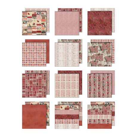 Idea-ology Double- Sided Cardstock 8" X 8"-12 PK RED