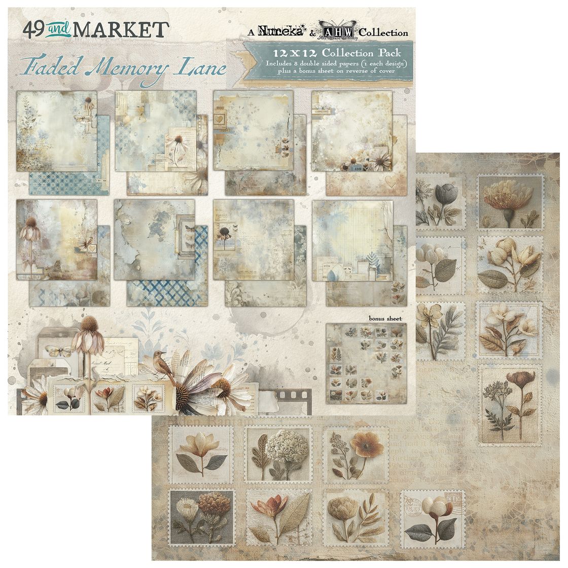 Faded Memory Lane Collection Pack 12"X 12"-49 and Market