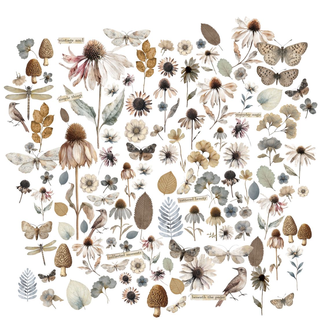 Faded Memory Lane Collection Laser Cut Outs-49 and Market
