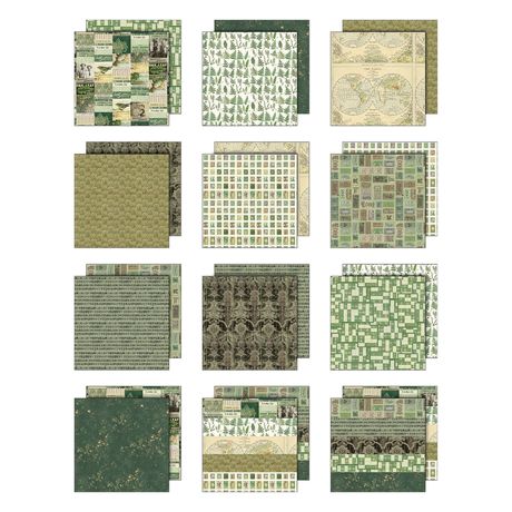 Idea-ology Double- Sided Cardstock 8" X 8"-12 PK GREEN
