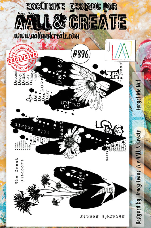 AAL & CREATE-STAMP -#896 - A5 Stamps - Forget Me Not