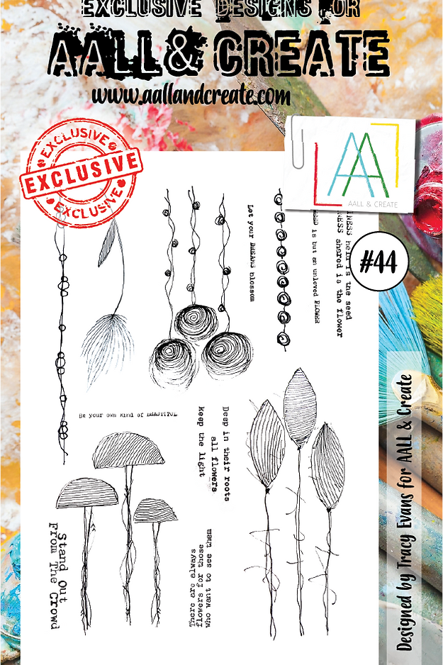 AAL & CREATE-STAMP Clear Stamps #44 by Tracy Evans