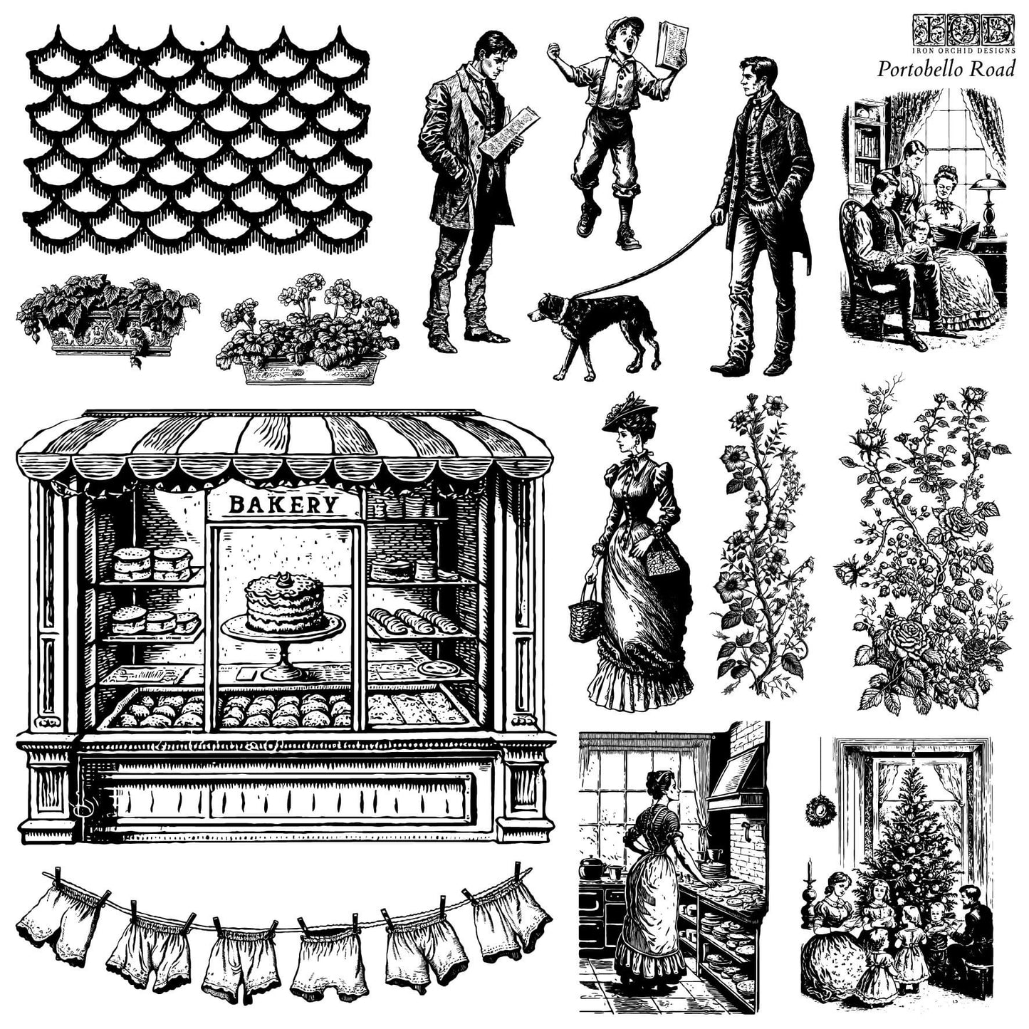 IOD STAMP PORTOBELLO ROAD IOD STAMP DOUBLE SHEET (12″X12″) *LIMITED EDITION*
