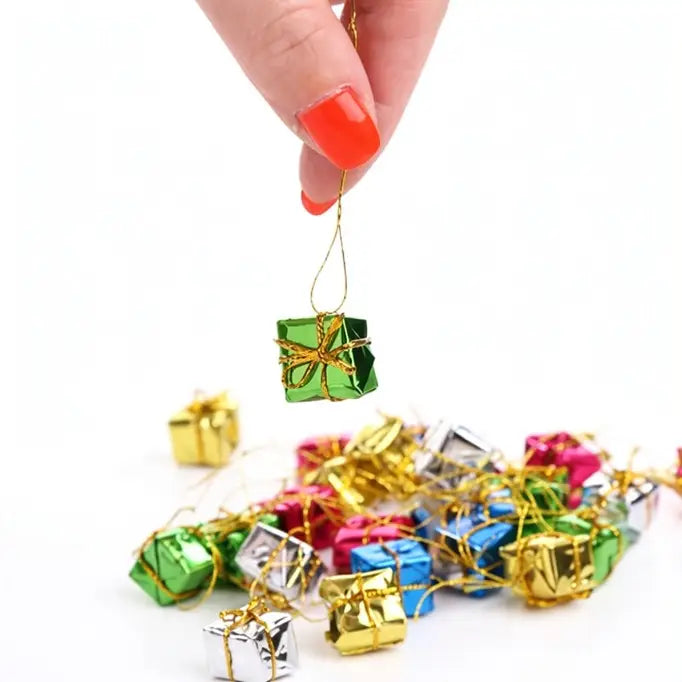 1/2" Miniature Foil Gift Boxes - Pack of 24
