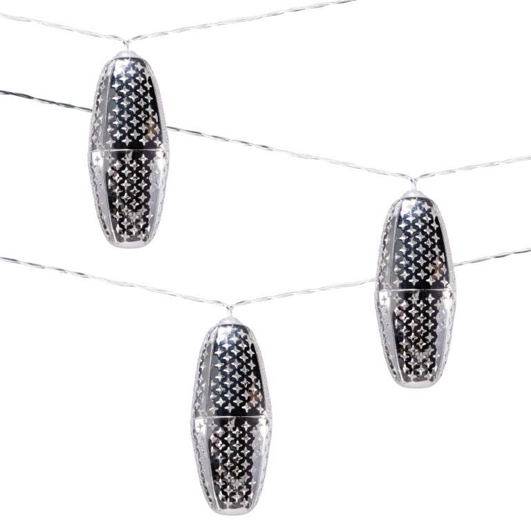 Marrakesh Metal Solar String Light - Silver Star