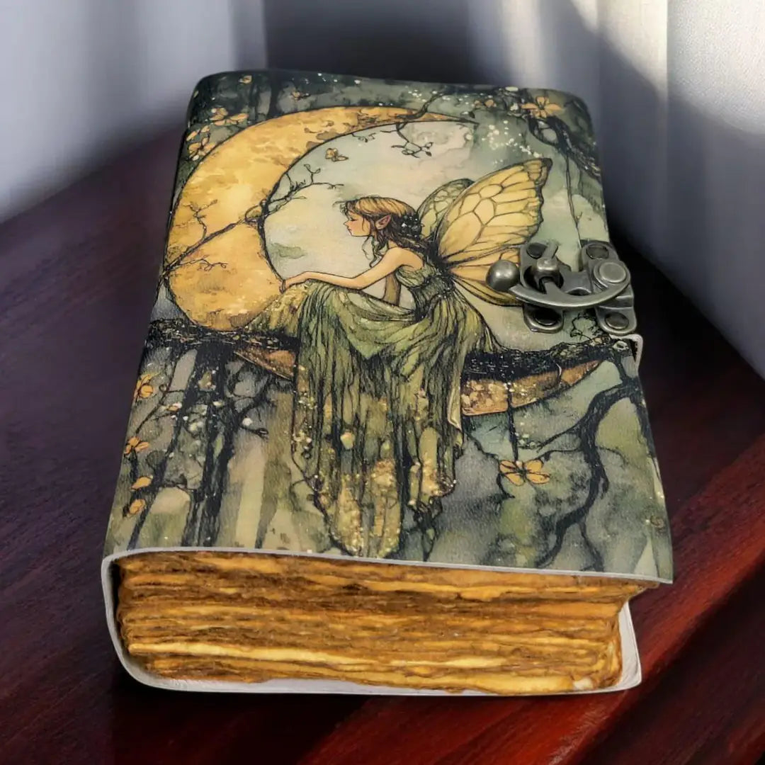 Fairy Handmade Leather Journal Vintage Diary Rustic Grimoire