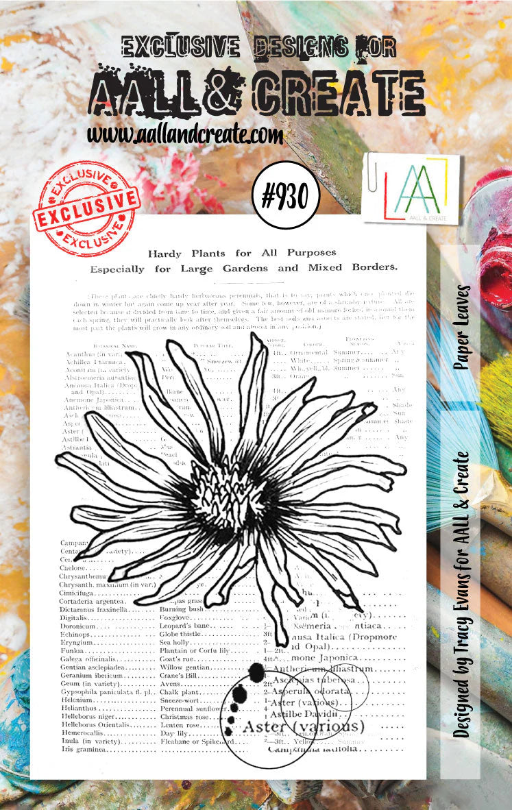 #930 - A7 Stamp Set - Paper Leaves