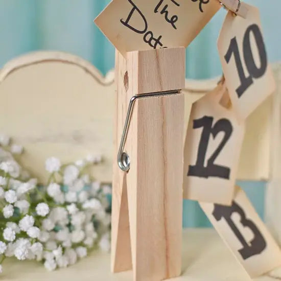 6" Large Wood Clothespin For Photos, Crafts, Home Decor