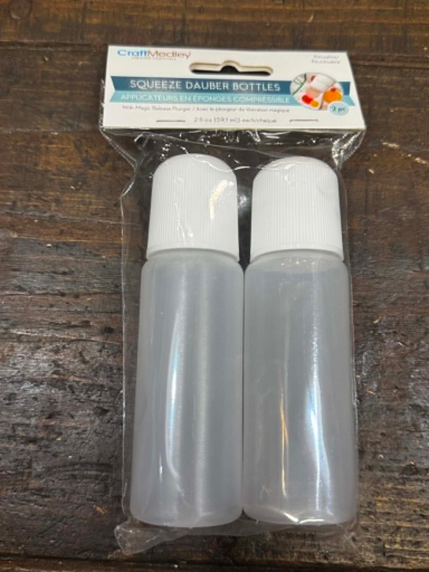 SQUEEZE DAUBER BOTTLES with magic release plunger-pk/2
