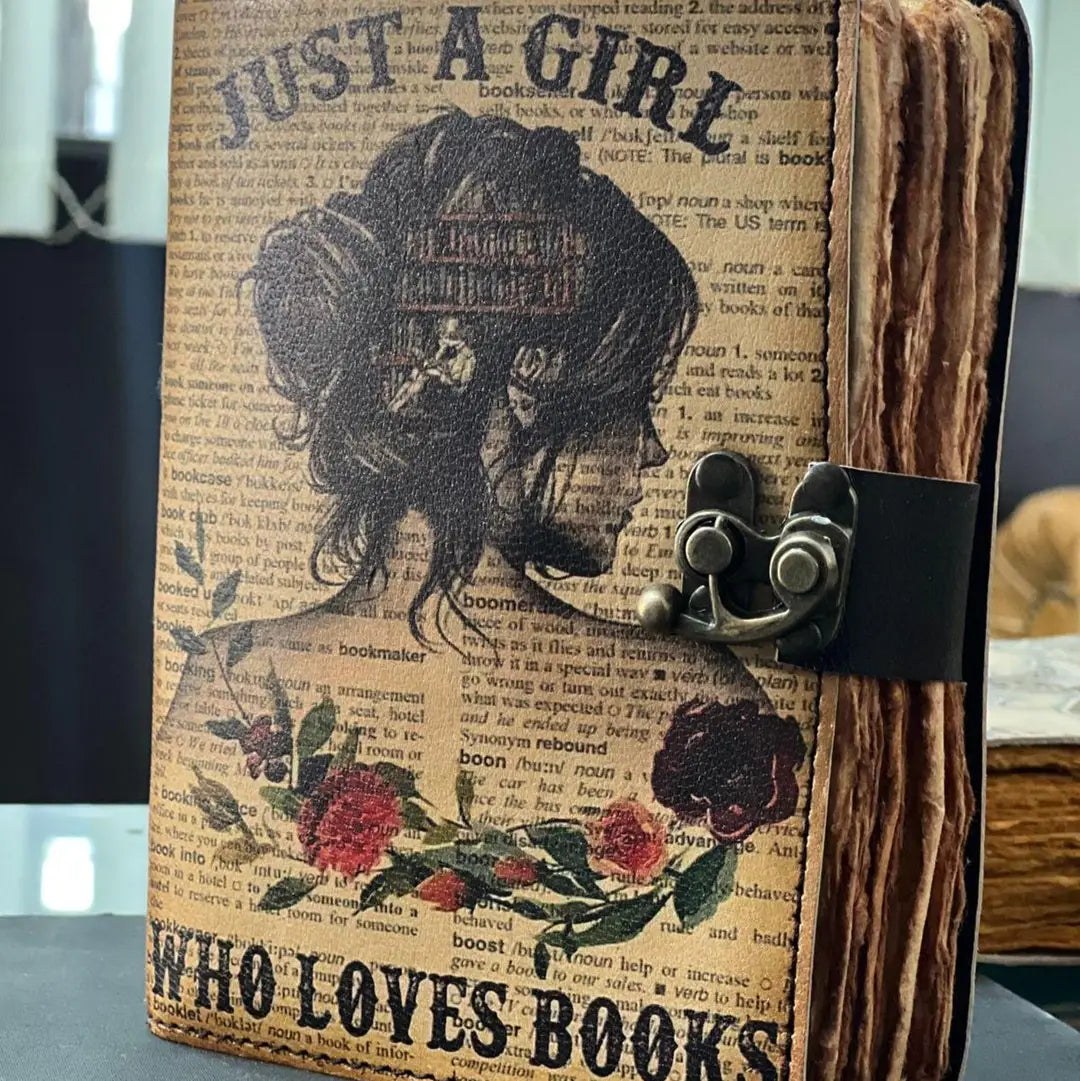 Just A Girl Who Loves Books – Uv Print Leather Journal